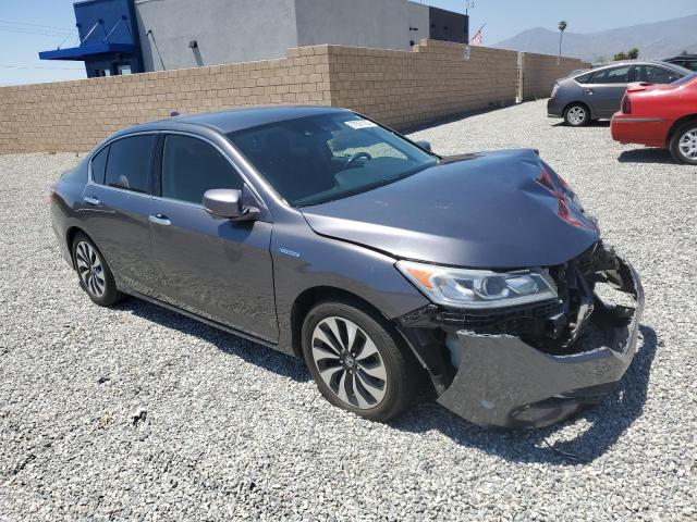 JHMCR6F30HC013394 - 2017 HONDA ACCORD HYBRID GRAY photo 4