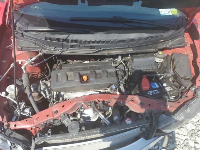 2HGFG3B8XCH550303 - 2012 HONDA CIVIC EX RED photo 11