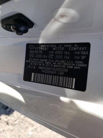 KMHHU6KH7AU030289 - 2010 HYUNDAI GENESIS CO 3.8L WHITE photo 12