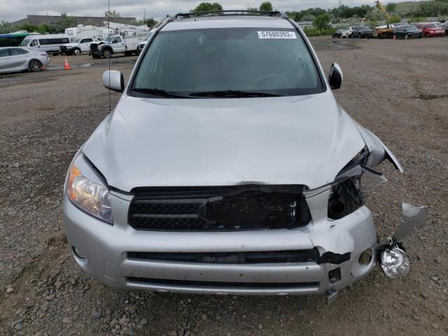 JTMBK32V775023205 - 2007 TOYOTA RAV4 SPORT SILVER photo 5