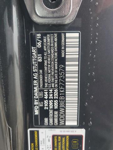 WDDWJ8EB1KF773579 - 2019 MERCEDES-BENZ C 300 4MATIC GRAY photo 12