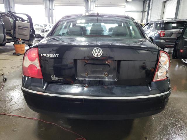 WVWPD63B04E283351 - 2004 VOLKSWAGEN PASSAT GLS BLACK photo 6