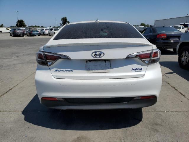 KMHE34L13GA020221 - 2016 HYUNDAI SONATA HYBRID WHITE photo 6