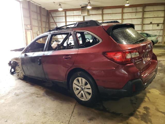 4S4BSAAC0J3383709 - 2018 SUBARU OUTBACK 2.5I RED photo 2