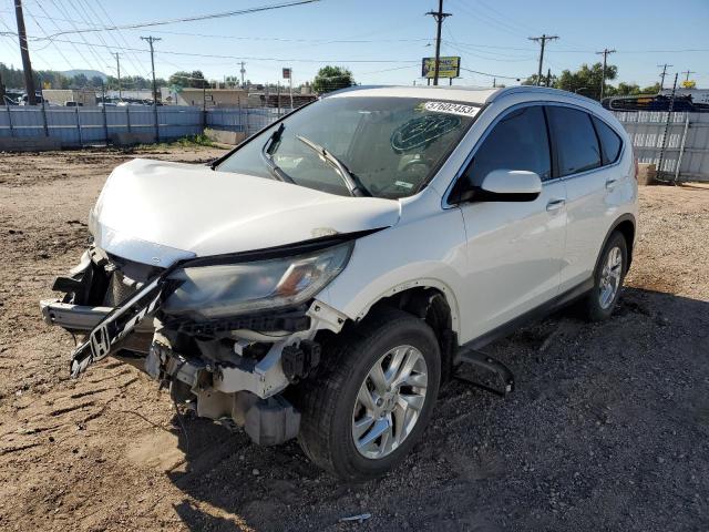 5J6RM4H79FL013450 - 2015 HONDA CR-V EXL WHITE photo 1