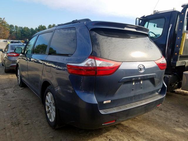 5TDJZ3DCXHS181116 - 2017 TOYOTA SIENNA LE  photo 3