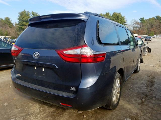 5TDJZ3DCXHS181116 - 2017 TOYOTA SIENNA LE  photo 4