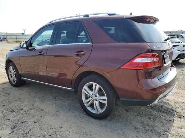 4JGDA5HB0EA413793 - 2014 MERCEDES-BENZ ML 350 4MATIC BROWN photo 2