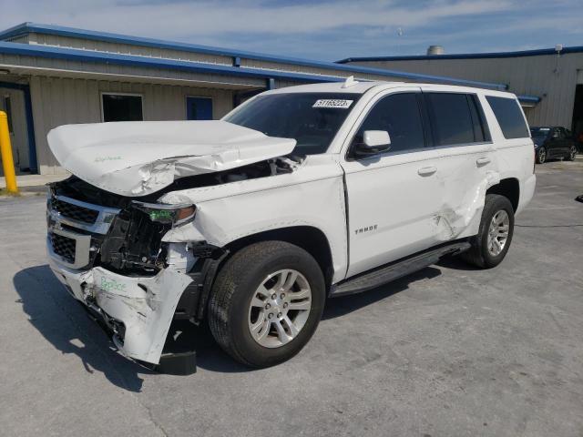 1GNSCAKC2KR286114 - 2019 CHEVROLET TAHOE C1500  LS WHITE photo 1