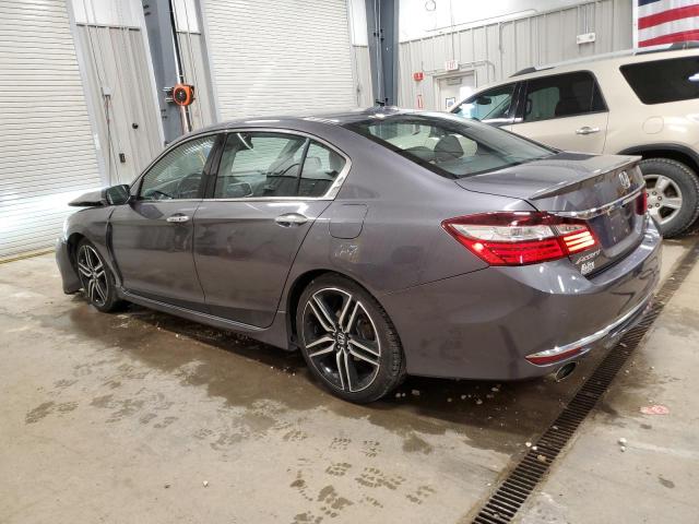 1HGCR3F99GA800859 - 2016 HONDA ACCORD TOURING GRAY photo 2