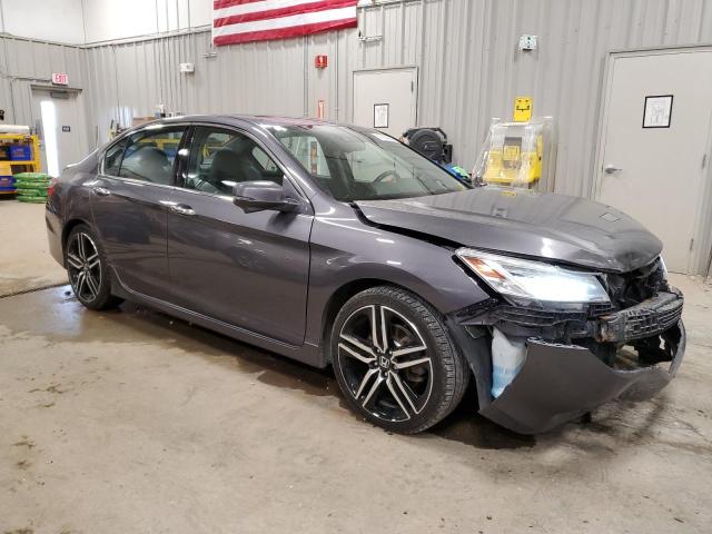 1HGCR3F99GA800859 - 2016 HONDA ACCORD TOURING GRAY photo 4