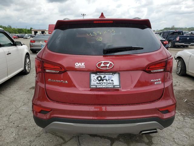 5XYZUDLB7HG488255 - 2017 HYUNDAI SANTA FE S RED photo 6