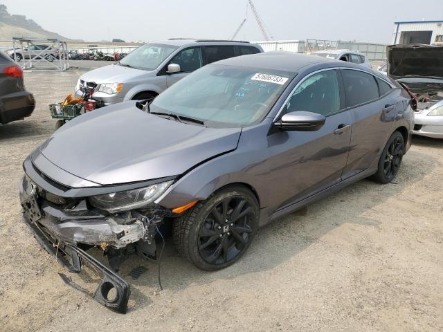 19XFC2F88LE027548 - 2020 HONDA CIVIC SPORT GRAY photo 1