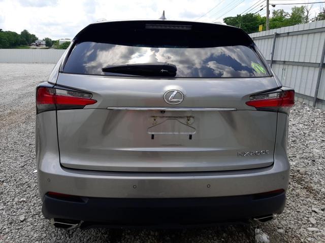 JTJBARBZ0F2006591 - 2015 LEXUS NX 200T SILVER photo 6