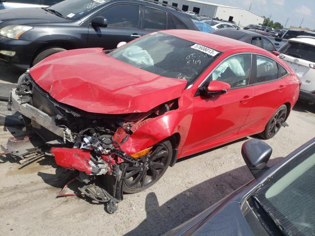 2HGFC2F81KH517091 - 2019 HONDA CIVIC SPORT 红色 照片 1