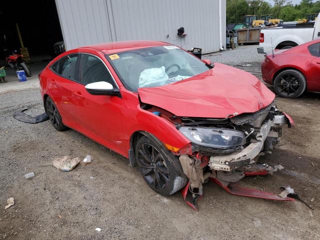 2HGFC2F81KH517091 - 2019 HONDA CIVIC SPORT 红色 照片 4