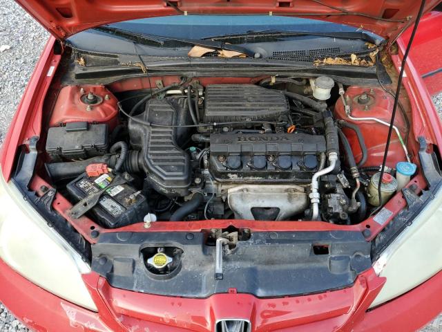 1HGES16335L011475 - 2005 HONDA CIVIC DX VP RED photo 11