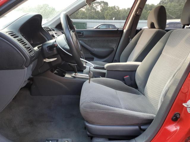 1HGES16335L011475 - 2005 HONDA CIVIC DX VP RED photo 7