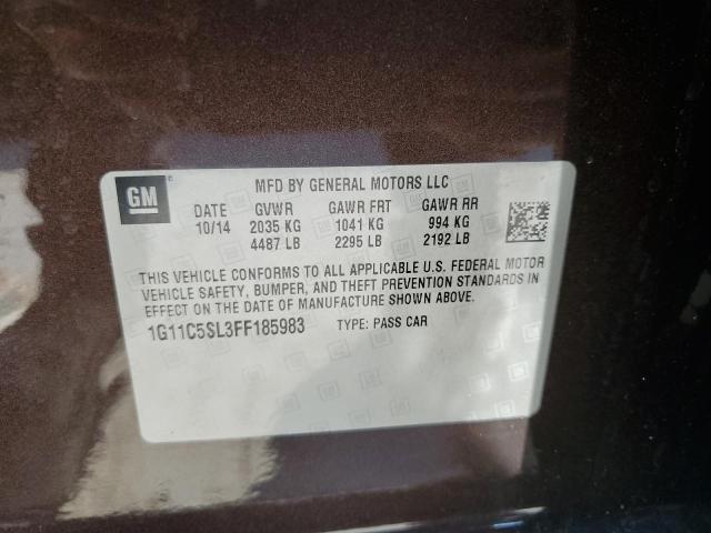 1G11C5SL3FF185983 - 2015 CHEVROLET MALIBU 1LT BROWN photo 12