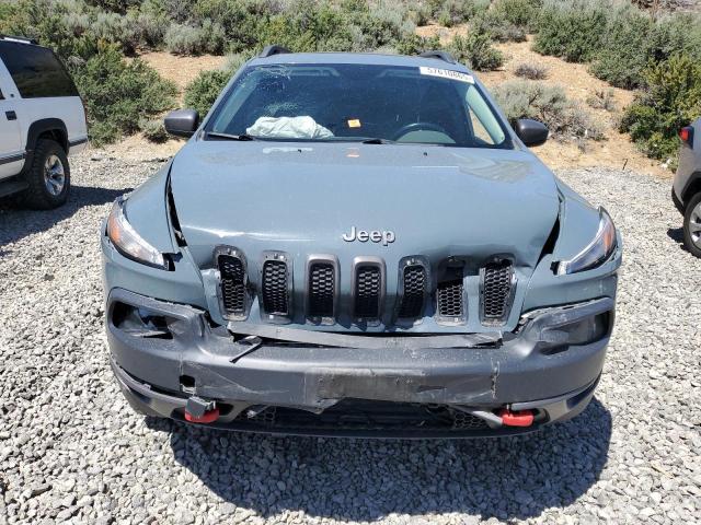 1C4PJMBS4FW612855 - 2015 JEEP CHEROKEE TRAILHAWK BLUE photo 5
