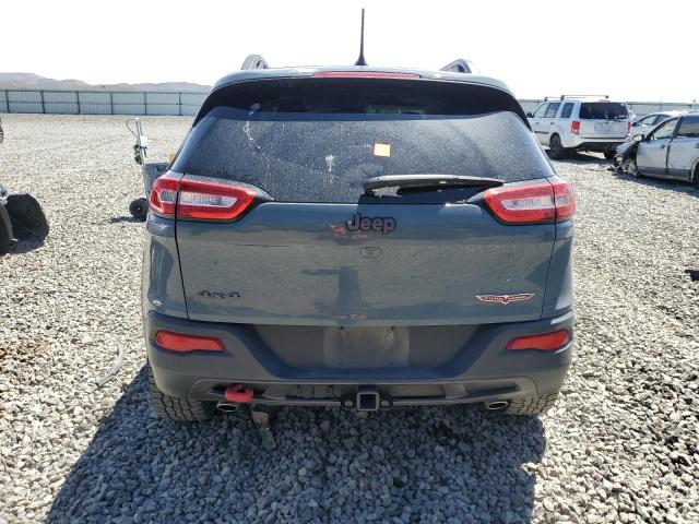 1C4PJMBS4FW612855 - 2015 JEEP CHEROKEE TRAILHAWK BLUE photo 6