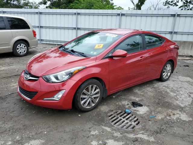 KMHDH4AE4EU177884 - 2014 HYUNDAI ELANTRA SE RED photo 1