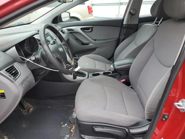 KMHDH4AE4EU177884 - 2014 HYUNDAI ELANTRA SE RED photo 7