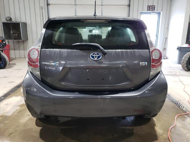 JTDKDTB39C1513543 - 2012 TOYOTA PRIUS C GRAY photo 6