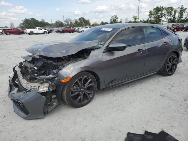 SHHFK7H96HU214289 - 2017 HONDA CIVIC SPORT TOURING GRAY photo 1