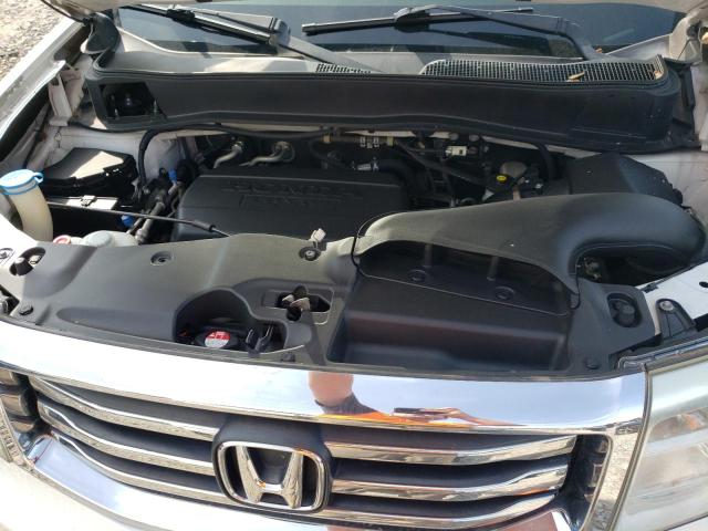 5FNYF3H67DB009796 - 2013 HONDA PILOT EXL WHITE photo 12