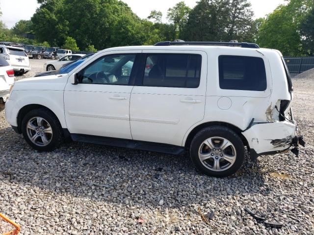 5FNYF3H67DB009796 - 2013 HONDA PILOT EXL WHITE photo 2