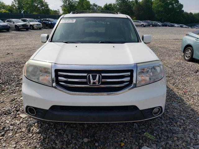5FNYF3H67DB009796 - 2013 HONDA PILOT EXL WHITE photo 5