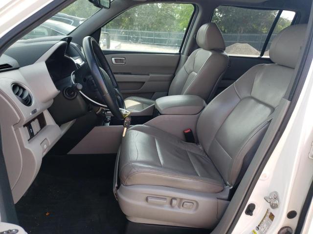 5FNYF3H67DB009796 - 2013 HONDA PILOT EXL WHITE photo 7