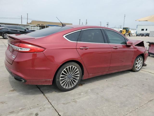 3FA6P0K96HR124681 - 2017 FORD FUSION TITANIUM RED photo 3