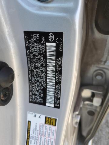 JTDKARFP3H3017836 - 2017 TOYOTA PRIUS PRIM ვერცხლისფერი ფოტო 12