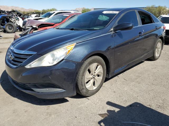 5NPEB4AC8EH811541 - 2014 HYUNDAI SONATA GLS BLUE photo 1