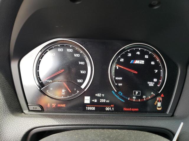 WBS2U7C02M7J04772 - 2021 BMW M2 COMPETITION WHITE photo 9