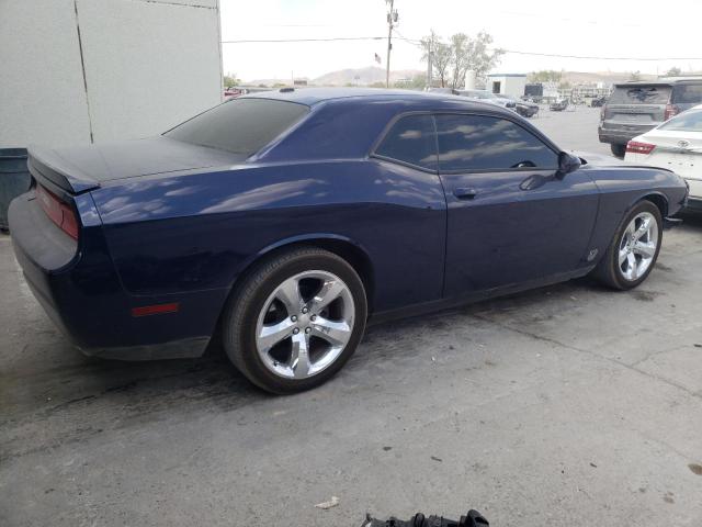 2C3CDYAG5EH111095 - 2014 DODGE CHALLENGER SXT BLUE photo 3