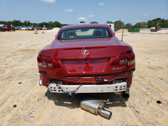 JTHFE2C24D2509392 - 2013 LEXUS IS 350 MAROON photo 6