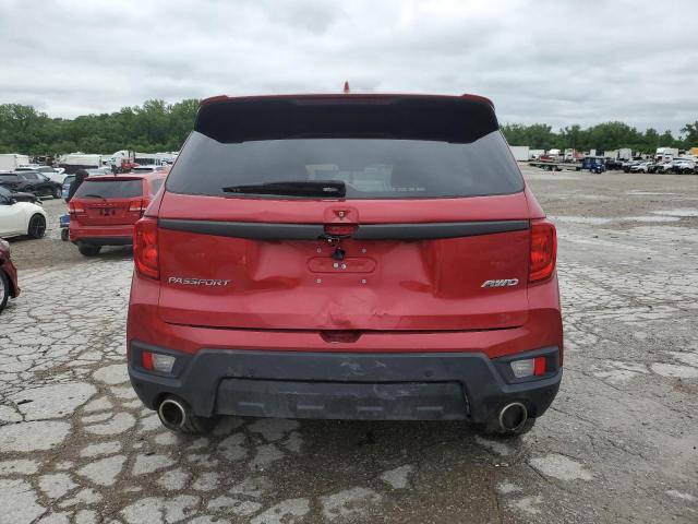5FNYF8H53PB012753 - 2023 HONDA PASSPORT EXL Kırmızı fotoğraf 6