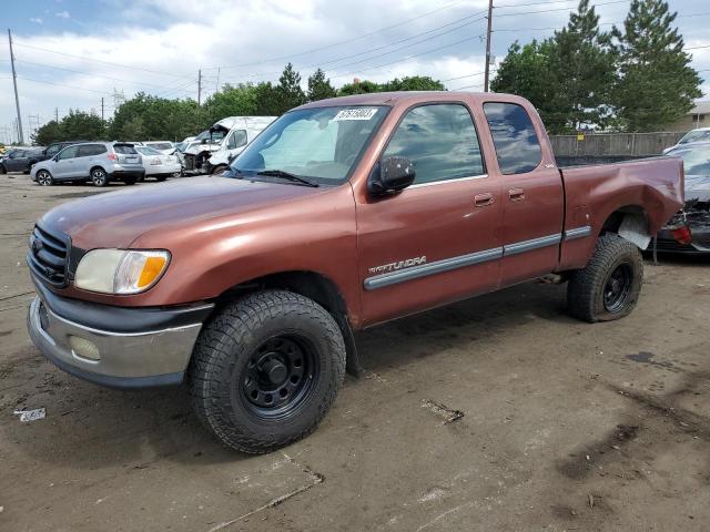 5TBBT4412YS005132 - 2000 TOYOTA TUNDRA ACCESS CAB BROWN photo 1