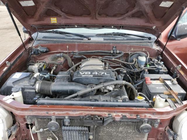 5TBBT4412YS005132 - 2000 TOYOTA TUNDRA ACCESS CAB Marron photo 11