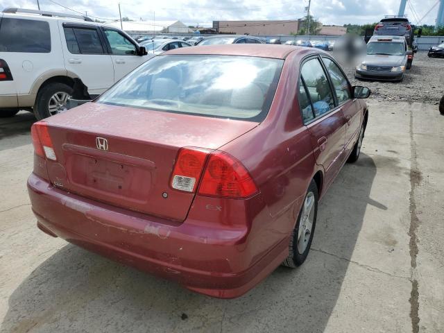 2HGES26755H541677 - 2005 HONDA CIVIC EX BURGUNDY photo 3