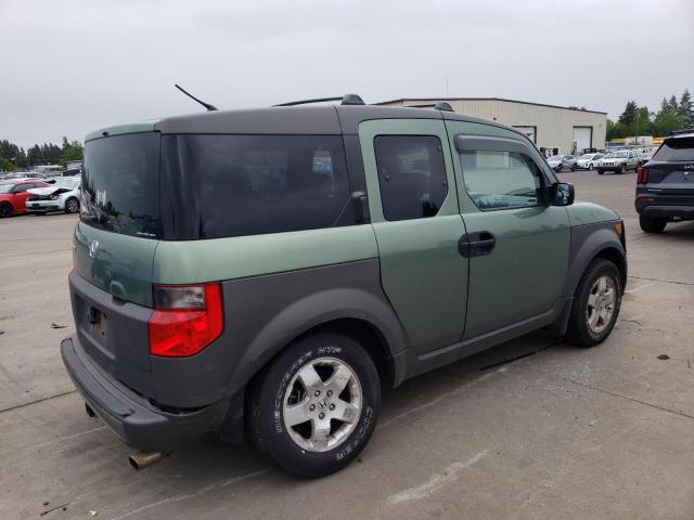 5J6YH28684L020222 - 2004 HONDA ELEMENT EX GREEN photo 3