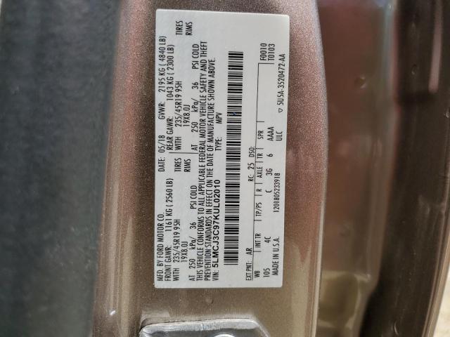 5LMCJ3C97KUL02010 - 2019 LINCOLN MKC RESERVE კრემისფერი ფოტო 14