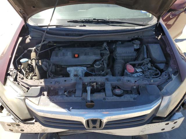 2HGFB2F9XCH542780 - 2012 HONDA CIVIC EXL ბურგუნდია ფოტო 11