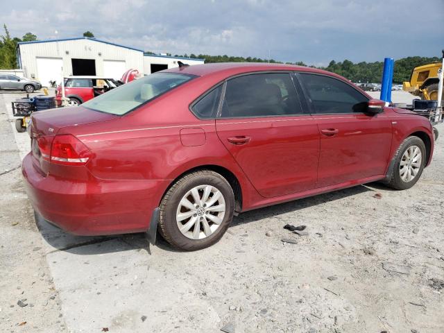 1VWAS7A35FC055600 - 2015 VOLKSWAGEN PASSAT S RED photo 3