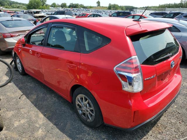 JTDZN3EU7FJ025809 - 2015 TOYOTA PRIUS V RED photo 2