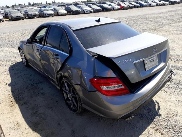 WDDGF5HB6CR239395 - 2012 MERCEDES-BENZ C 350 GRAY photo 2