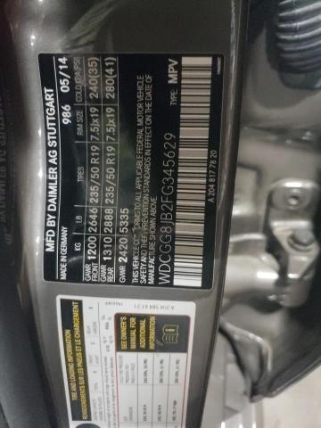 WDCGG8JB2FG345629 - 2015 MERCEDES-BENZ GLK 350 4MATIC GRAY photo 13